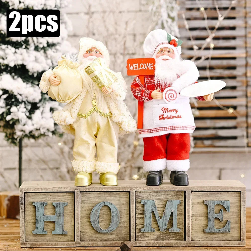 Boneco de Natal Artesanal para Mesa, Rack e Árvore 41cm