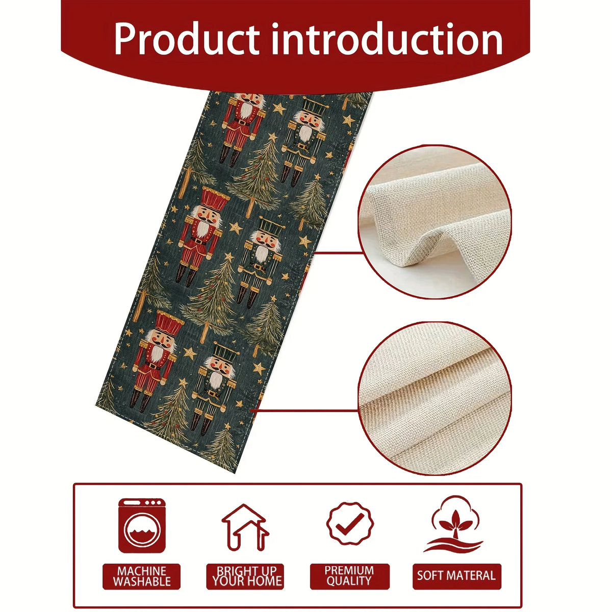Elegância na Ceia: Trilho de Mesa Clássico Nobre para Ceia de Natal