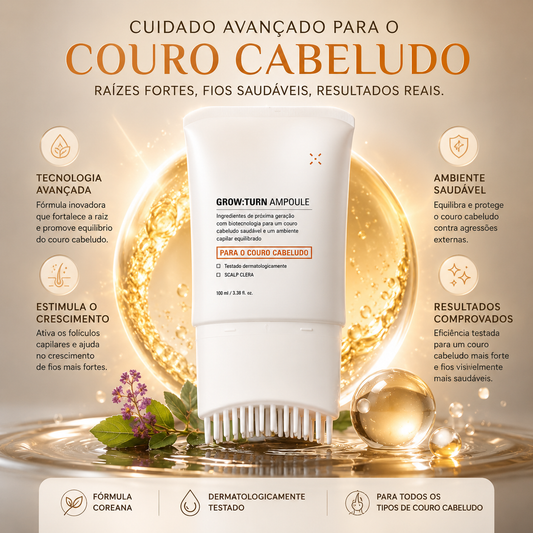 ✨ ScalpBloom™ Ampola de Ativação Capilar [Ritual Coreano Anti-Queda]