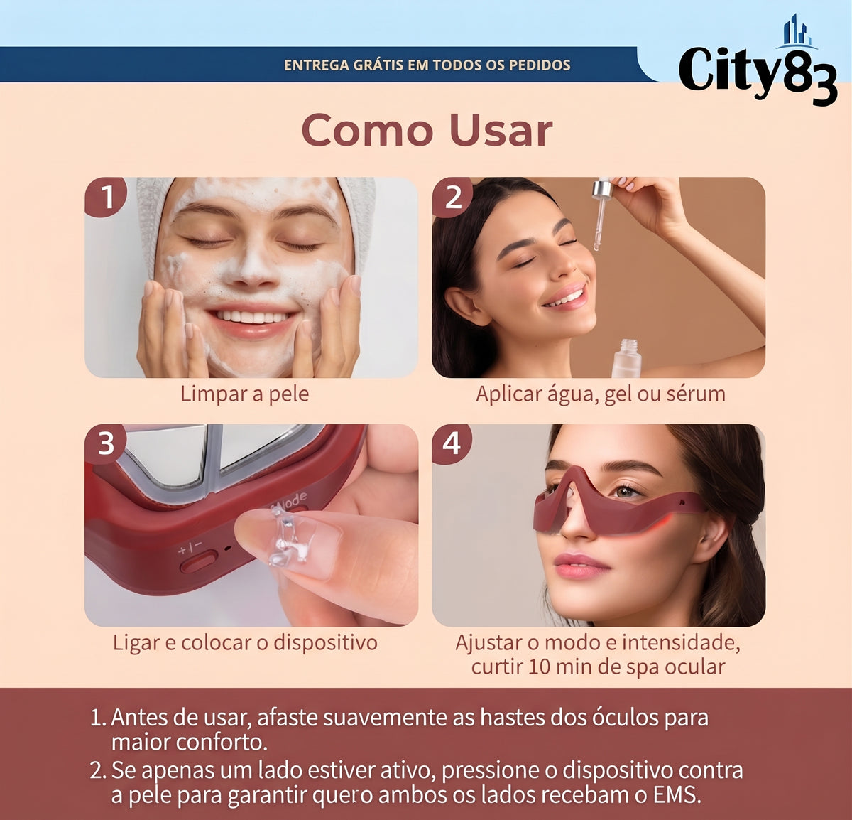 ✨ LumiEyes™ Óculos de Cuidado Ocular [Adeus Olheiras e Bolsas em 10 Minutos]