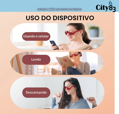 ✨ LumiEyes™ Óculos de Cuidado Ocular [Adeus Olheiras e Bolsas em 10 Minutos]