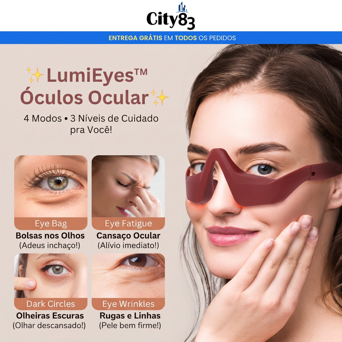 ✨ LumiEyes™ Óculos de Cuidado Ocular [Adeus Olheiras e Bolsas em 10 Minutos]