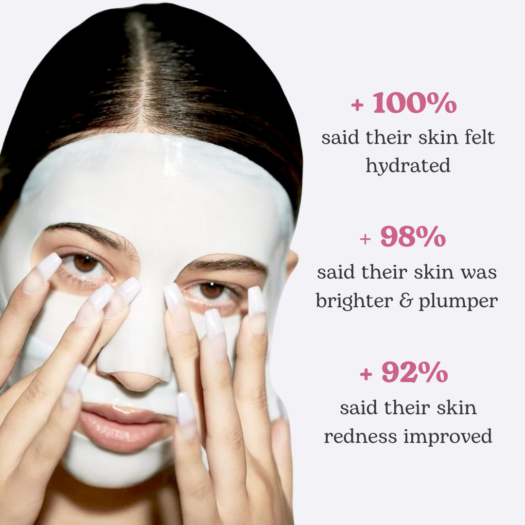 GlassDerm™ Máscara Colágeno Anti-Idade [Pele de Cristal em 2 Horas]