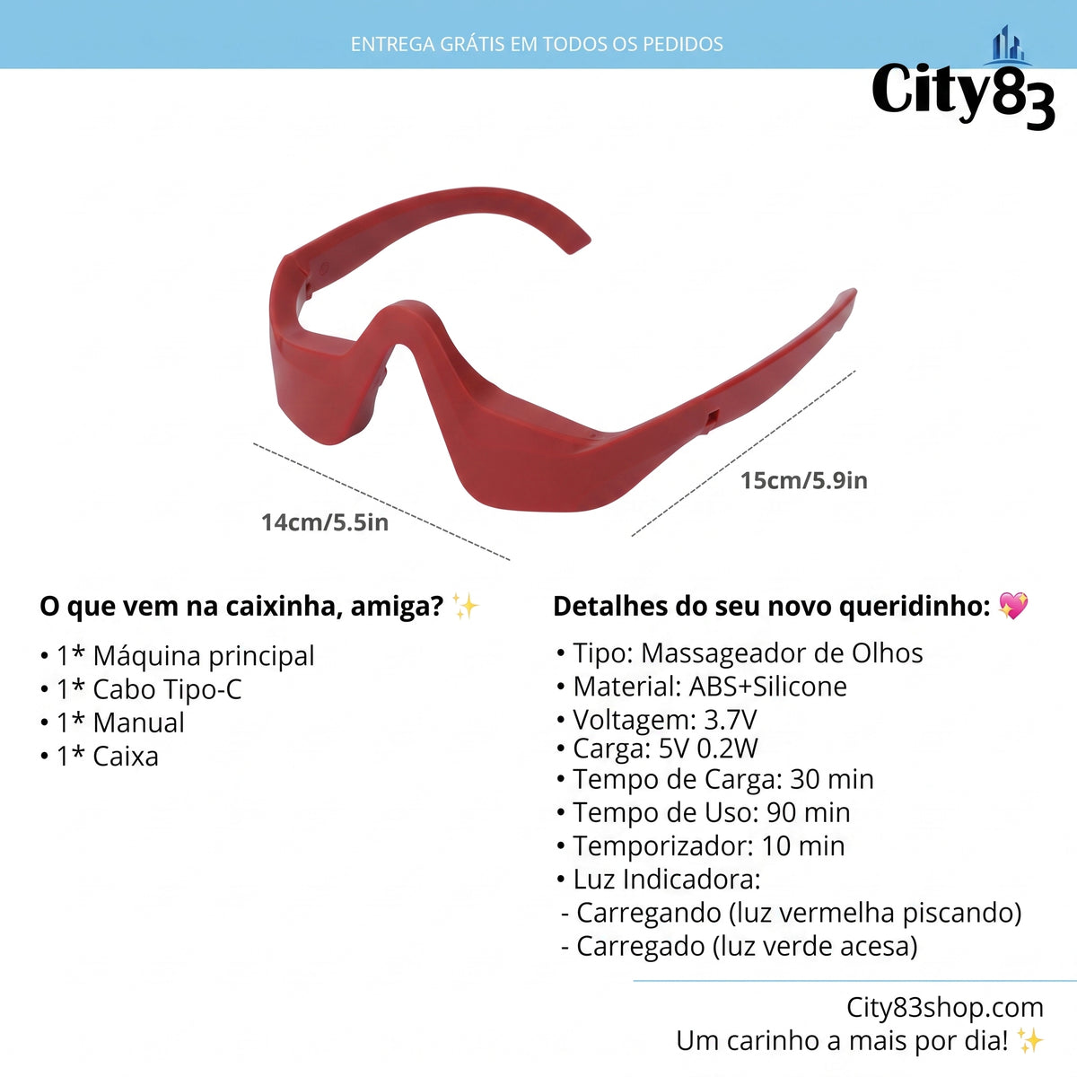 ✨ LumiEyes™ Óculos de Cuidado Ocular [Adeus Olheiras e Bolsas em 10 Minutos]
