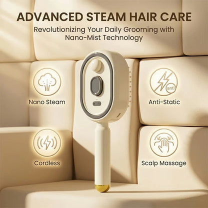 VelvoCare™ Escova Massageadora a Vapor [Cuidado de Salão em Casa]