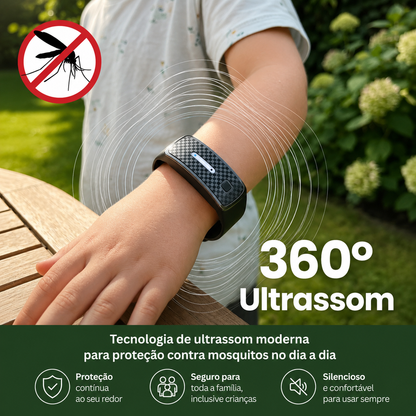 ZumZero™ Pulseira Repelente Ultrassônica [Verão Sem Picadas Para Toda Família]