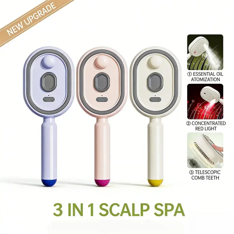 VelvoCare™ Escova Massageadora a Vapor [Cuidado de Salão em Casa]