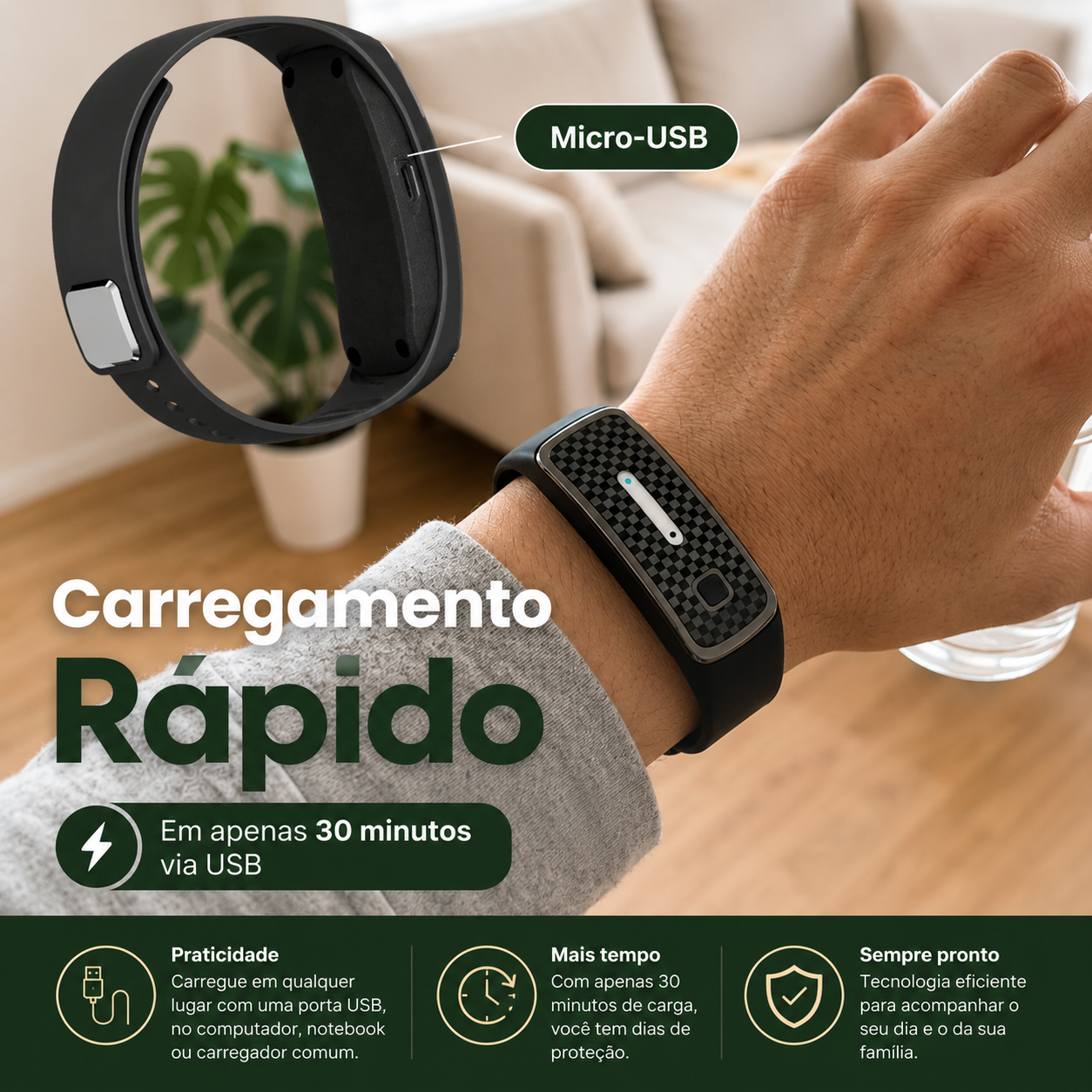 ZumZero™ Pulseira Repelente Ultrassônica [Verão Sem Picadas Para Toda Família]