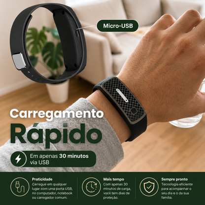 ZumZero™ Pulseira Repelente Ultrassônica [Verão Sem Picadas Para Toda Família]