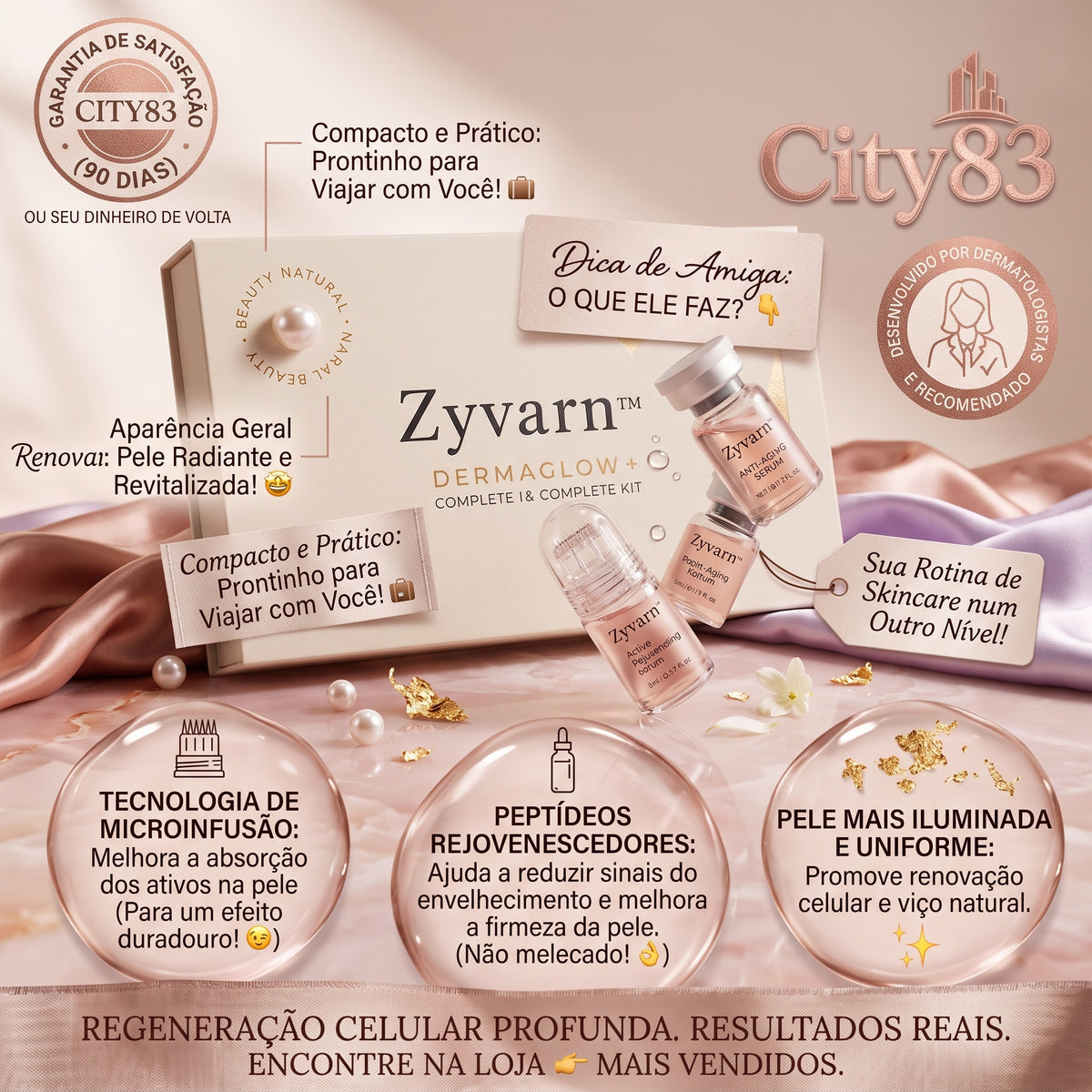 ✨ Zyvarn™ Sérum Microinfusão Anti-envelhecimento [Botox em Casa. Sem Agulha. Sem Médico.]