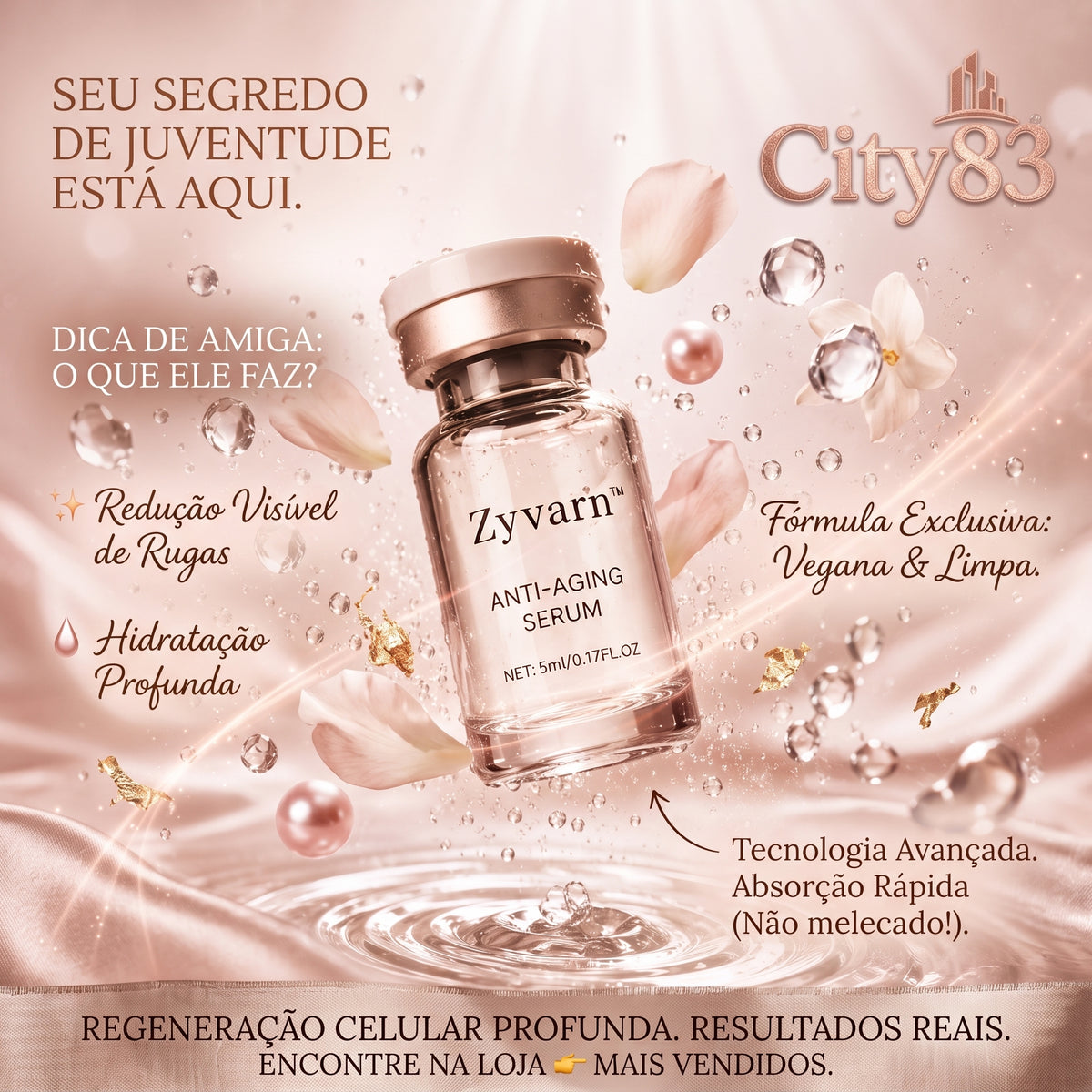 ✨ Zyvarn™ Sérum Microinfusão Anti-envelhecimento [Botox em Casa. Sem Agulha. Sem Médico.]