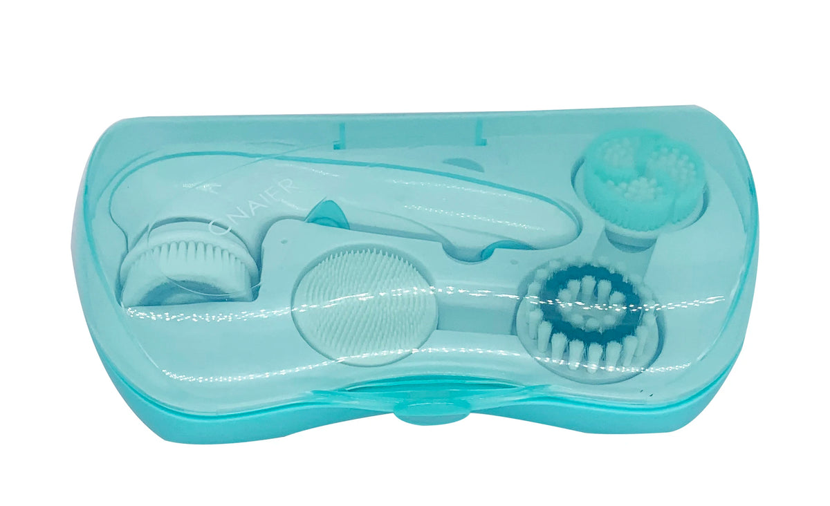 ✨ DermaSonic™ Escova Facial Multifuncional 5 em 1 [Limpeza Profunda Sem Agressão]