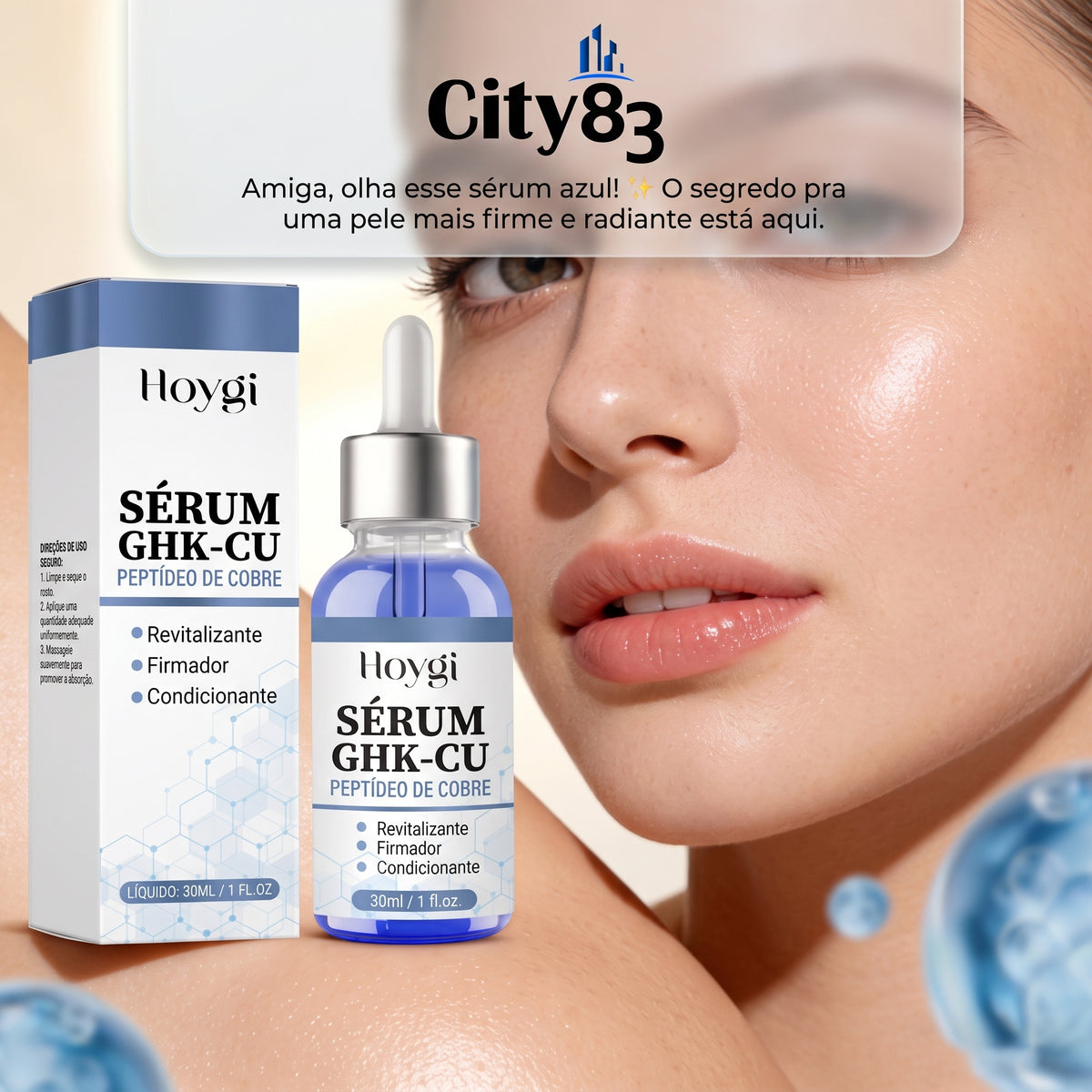 ✨ Hoygi GHK-Cu™ Elixir Pró-Colágeno [O Segredo da Alta Cosmética para uma Pele de Porcelana]