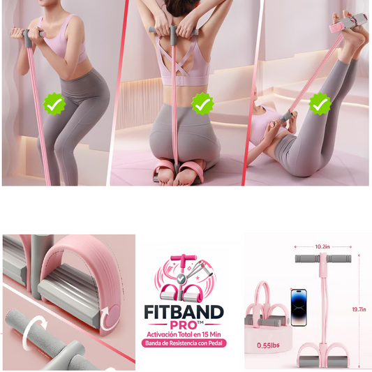 FitBand Pro®™ Faixa de Fitness com Pedal