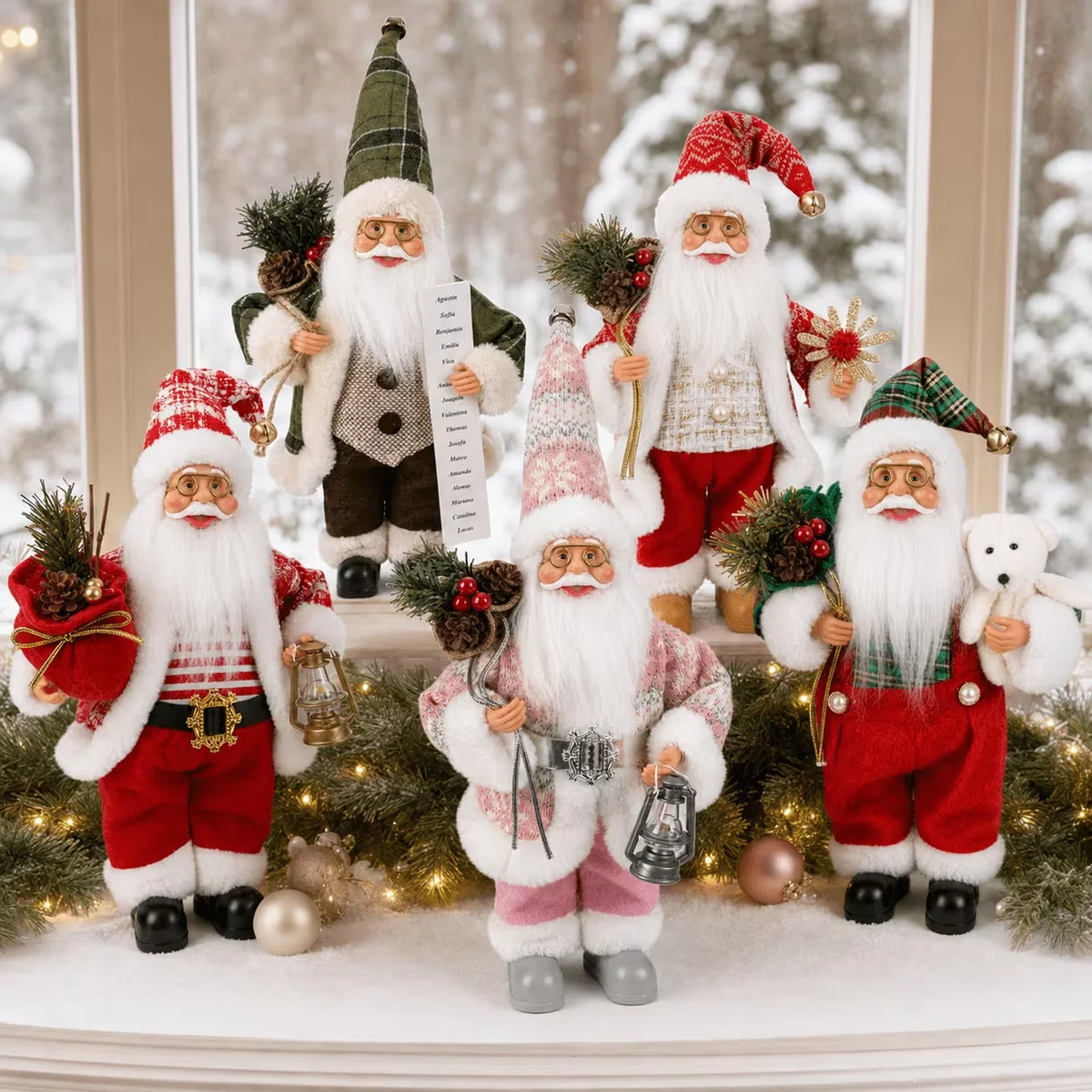 Presença Mágica: Estatueta Papai Noel Premium (40cm)