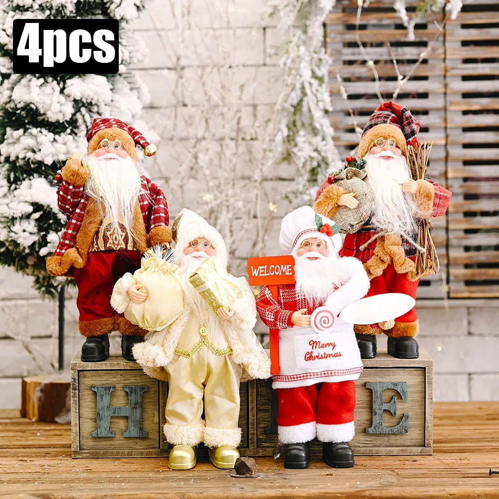 Boneco de Natal Artesanal para Mesa, Rack e Árvore 41cm
