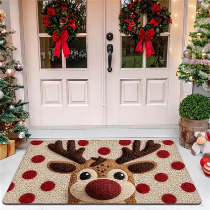 Tapete Decorativo de Entrada - Edição Rena de Natal