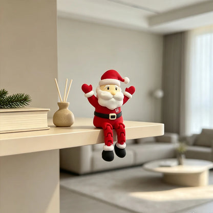 Enfeite Decorativo Papai Noel de Borda - Coleção Mini Encanto