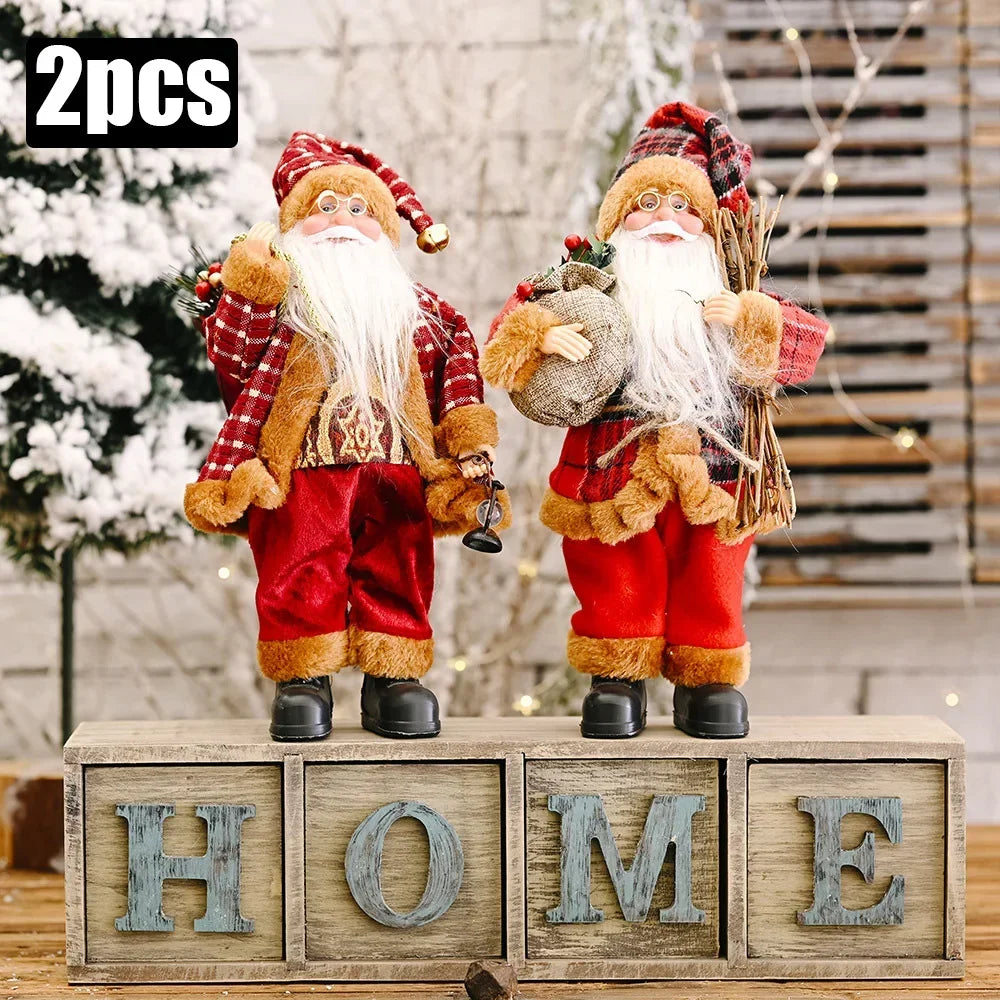 Boneco de Natal Artesanal para Mesa, Rack e Árvore 41cm