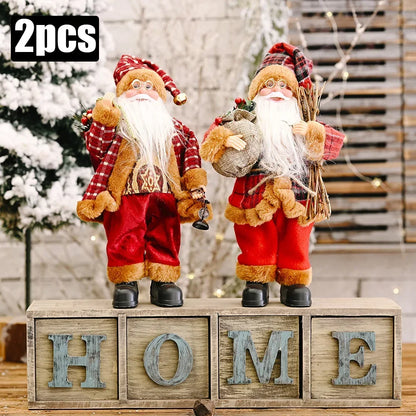Boneco de Natal Artesanal para Mesa, Rack e Árvore 41cm