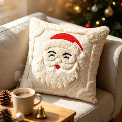 Capa Decorativa Premium - Coleção Natal Bordado 3D