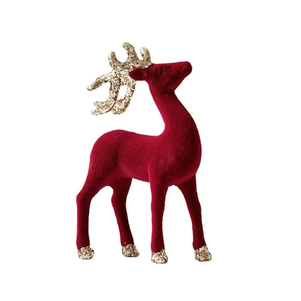 Magia na Mesa: Rena Decorativa Natalina com Laço e Lantejoulas