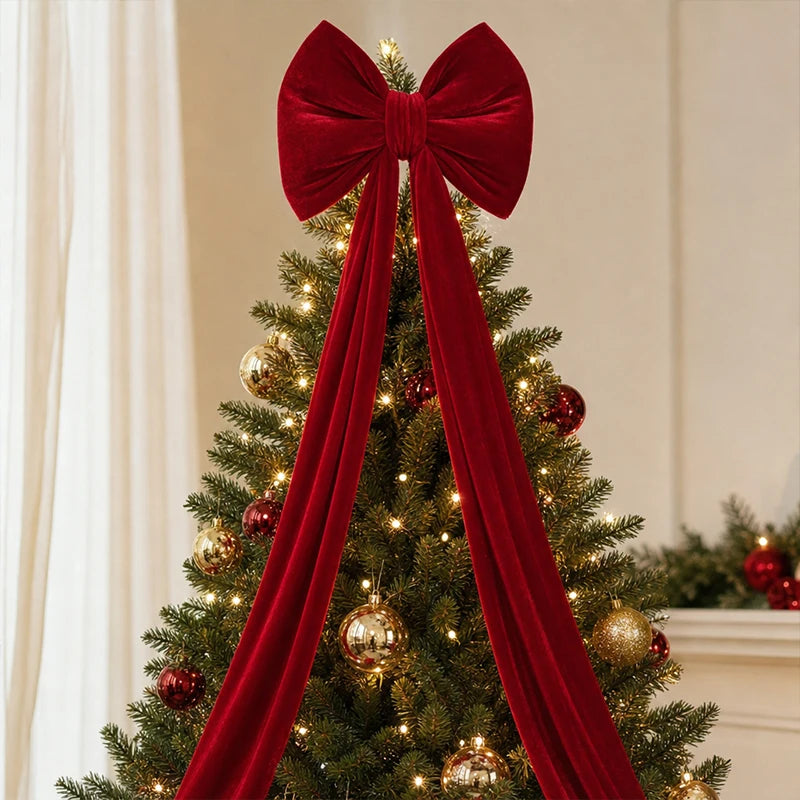 O Grande Destaque: Laço Gigante Luxuoso de Natal