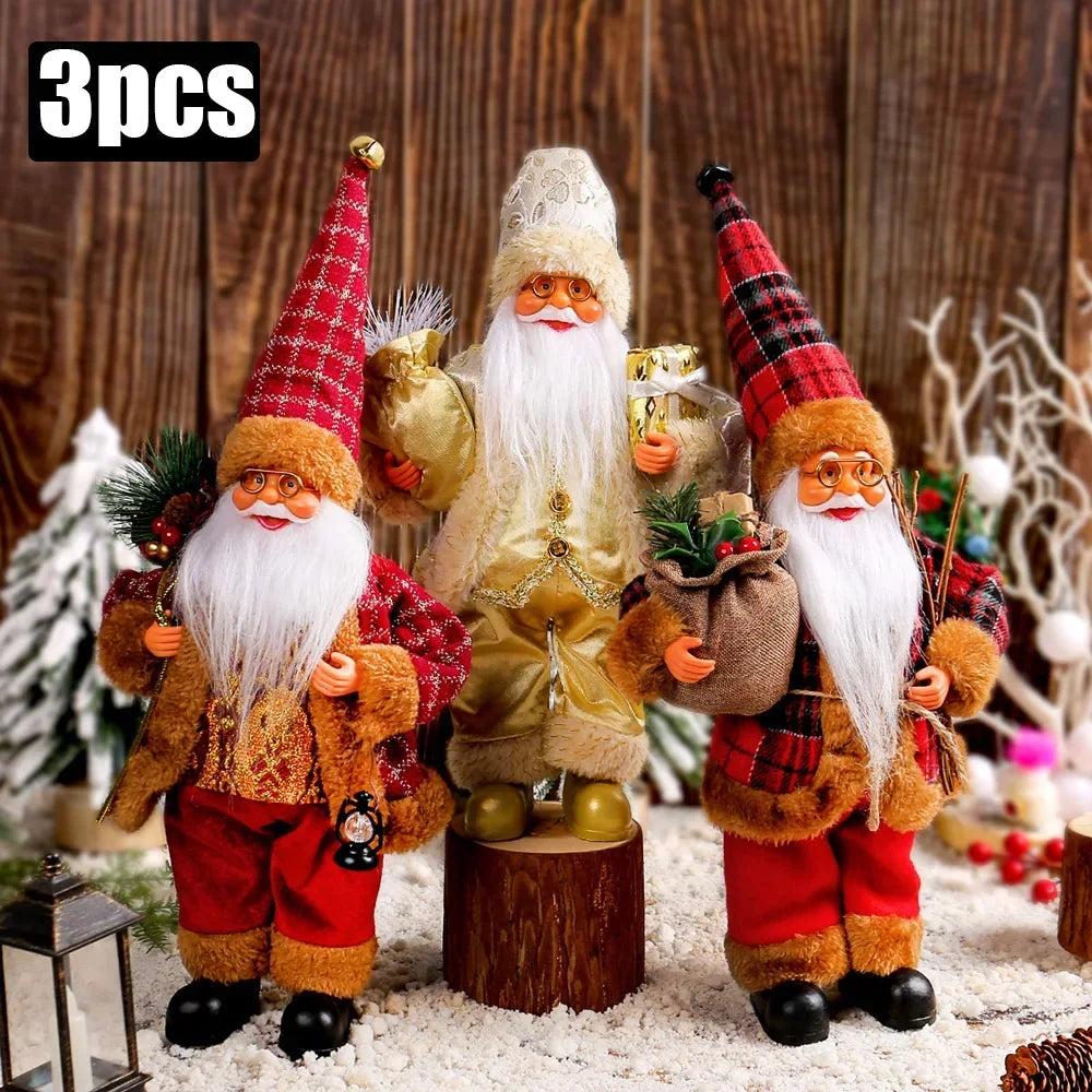 Boneco de Natal Artesanal para Mesa, Rack e Árvore 41cm