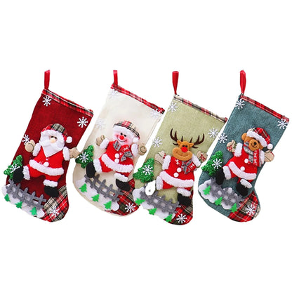 Magia na Manhã de Natal: Kit 4 Botas Decoradas 3D