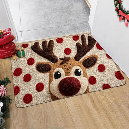 Tapete Decorativo de Entrada - Edição Rena de Natal