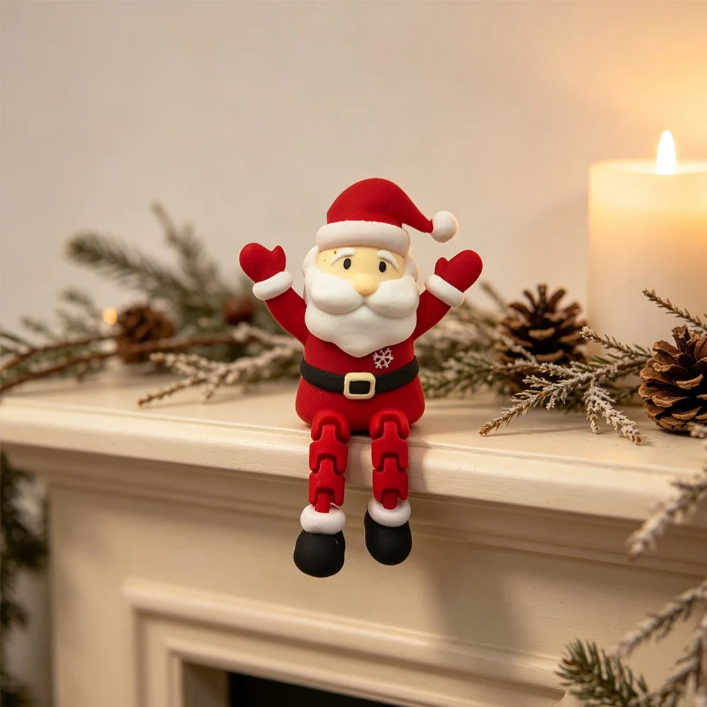 Enfeite Decorativo Papai Noel de Borda - Coleção Mini Encanto