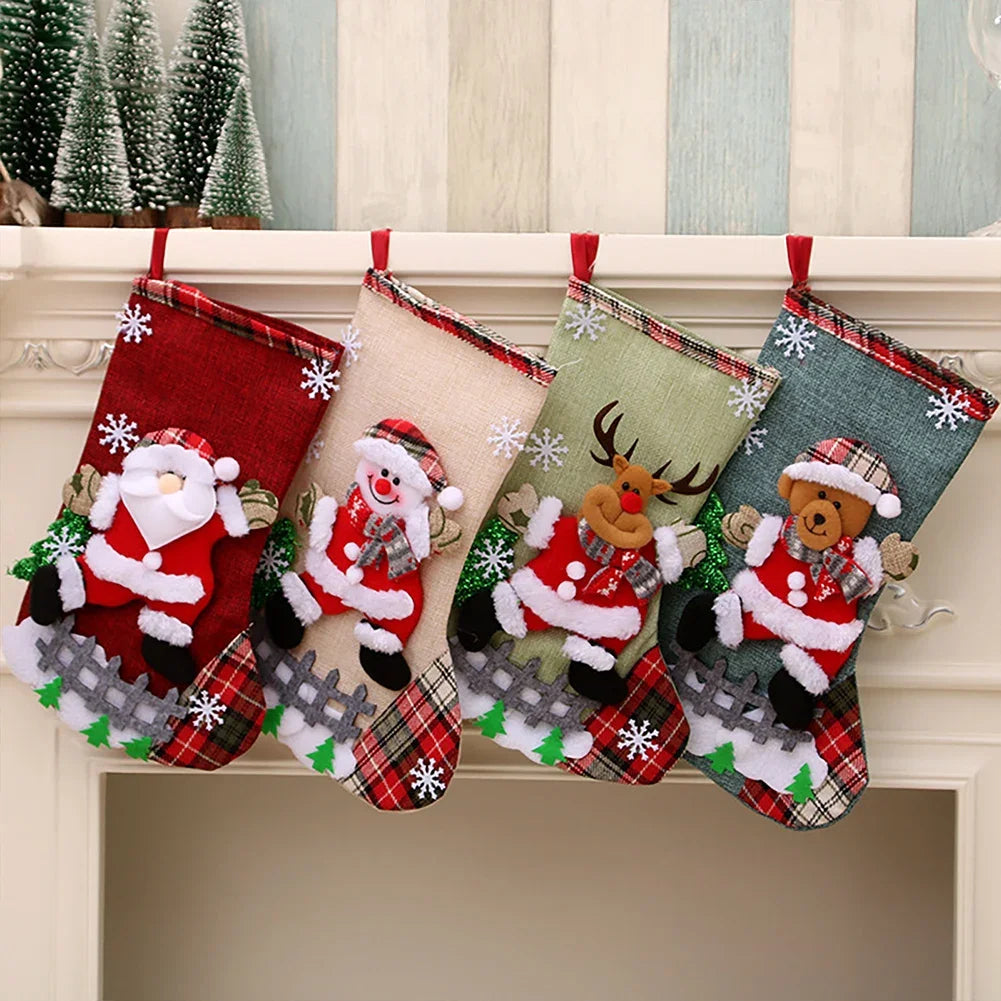 Magia na Manhã de Natal: Kit 4 Botas Decoradas 3D