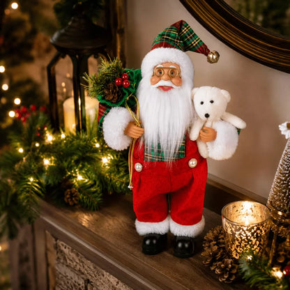 Presença Mágica: Estatueta Papai Noel Premium (40cm)