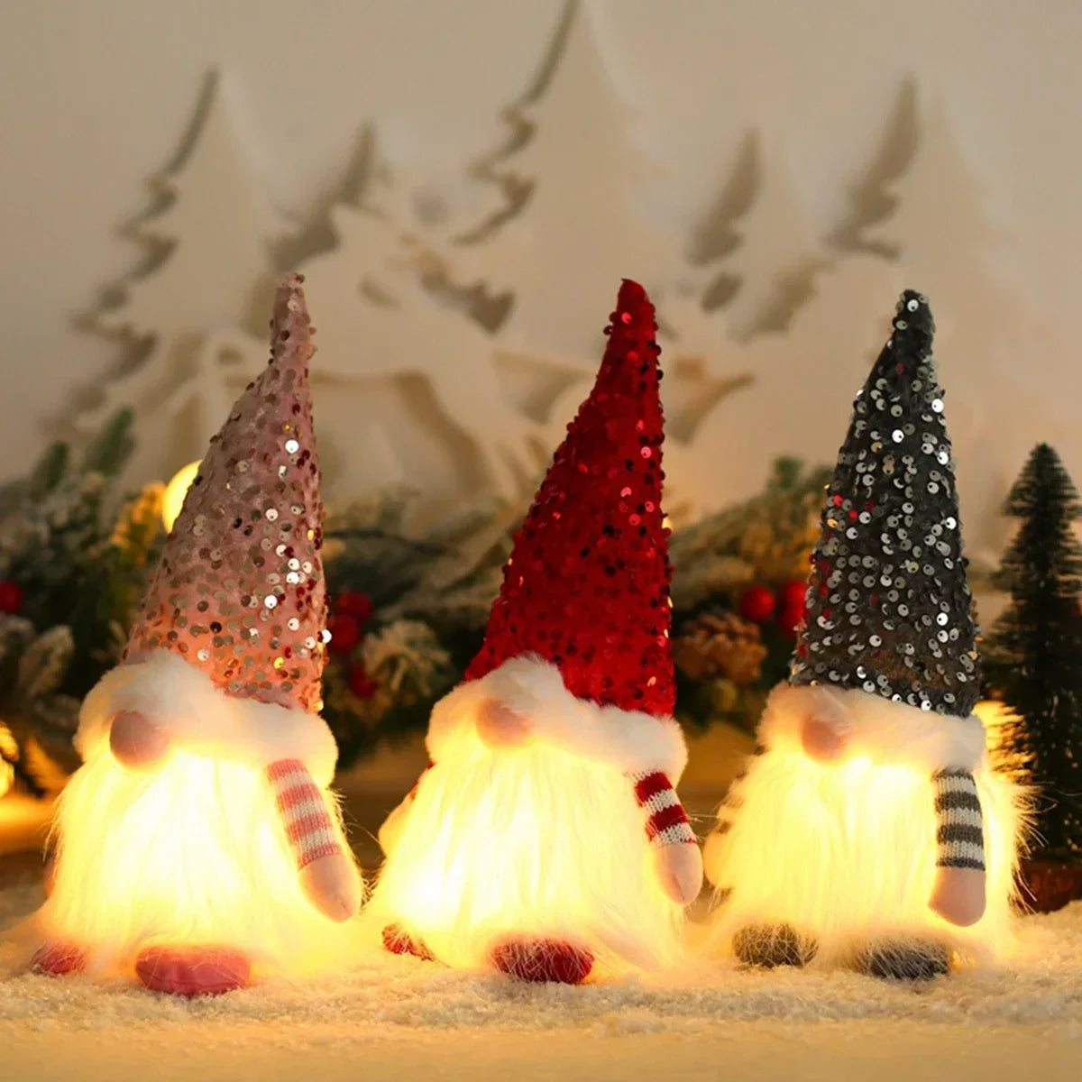 Boneco de Natal Artesanal para Mesa, Rack e Árvore 41cm