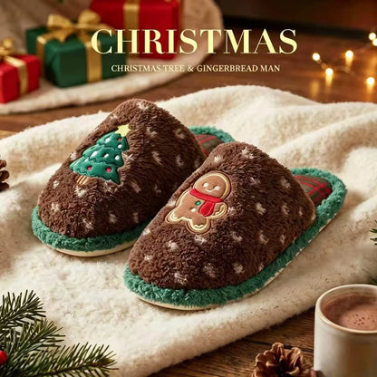 Passos Mágicos: Pantufa Natalina de Pelúcia Super Macia