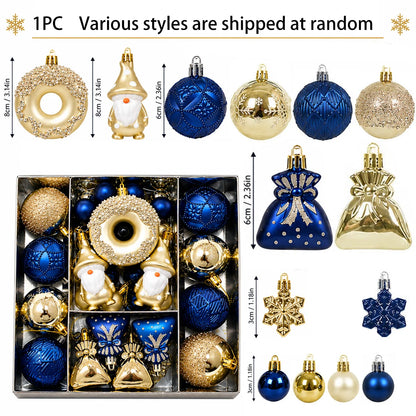Encanto Real de Natal: Kit 60 Pingentes Decorativos em Caixa Organizadora