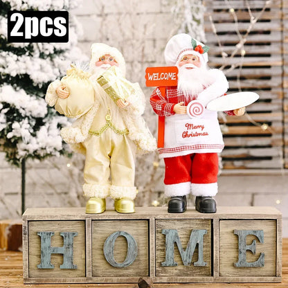 Boneco de Natal Artesanal para Mesa, Rack e Árvore 41cm
