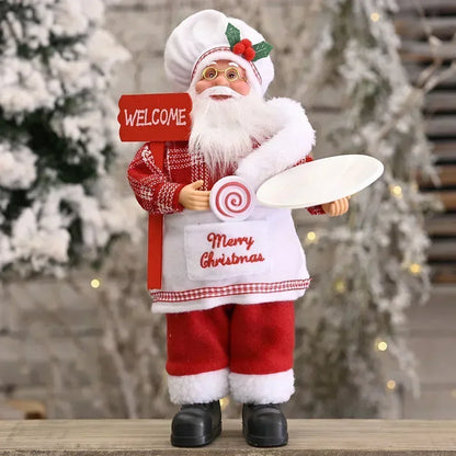 Boneco de Natal Artesanal para Mesa, Rack e Árvore 41cm