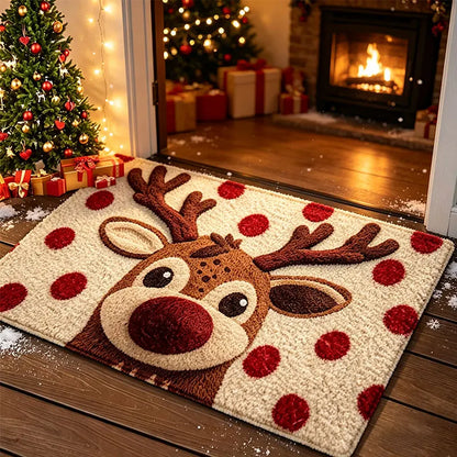 Tapete Decorativo de Entrada - Edição Rena de Natal