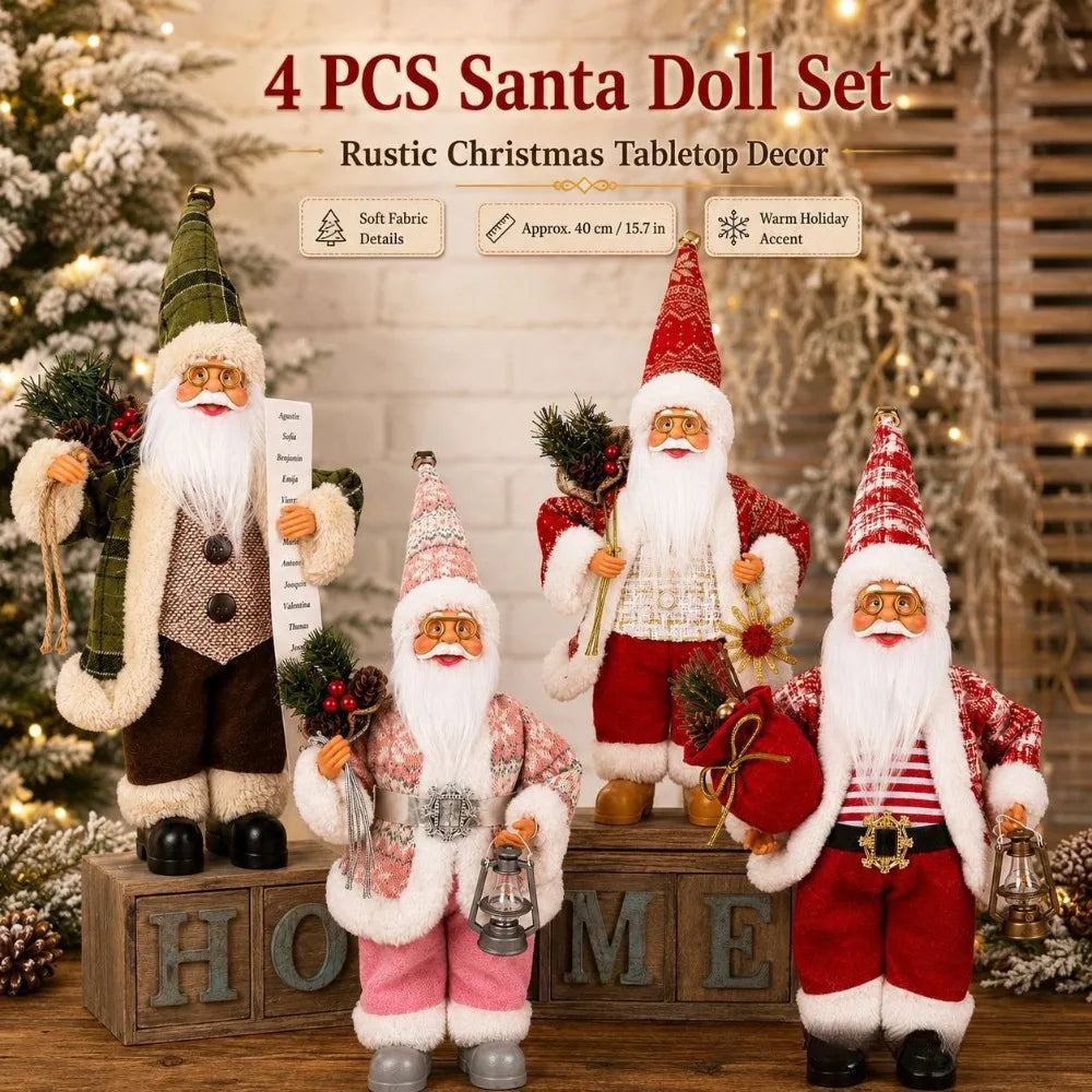 Presença Mágica: Estatueta Papai Noel Premium (40cm)