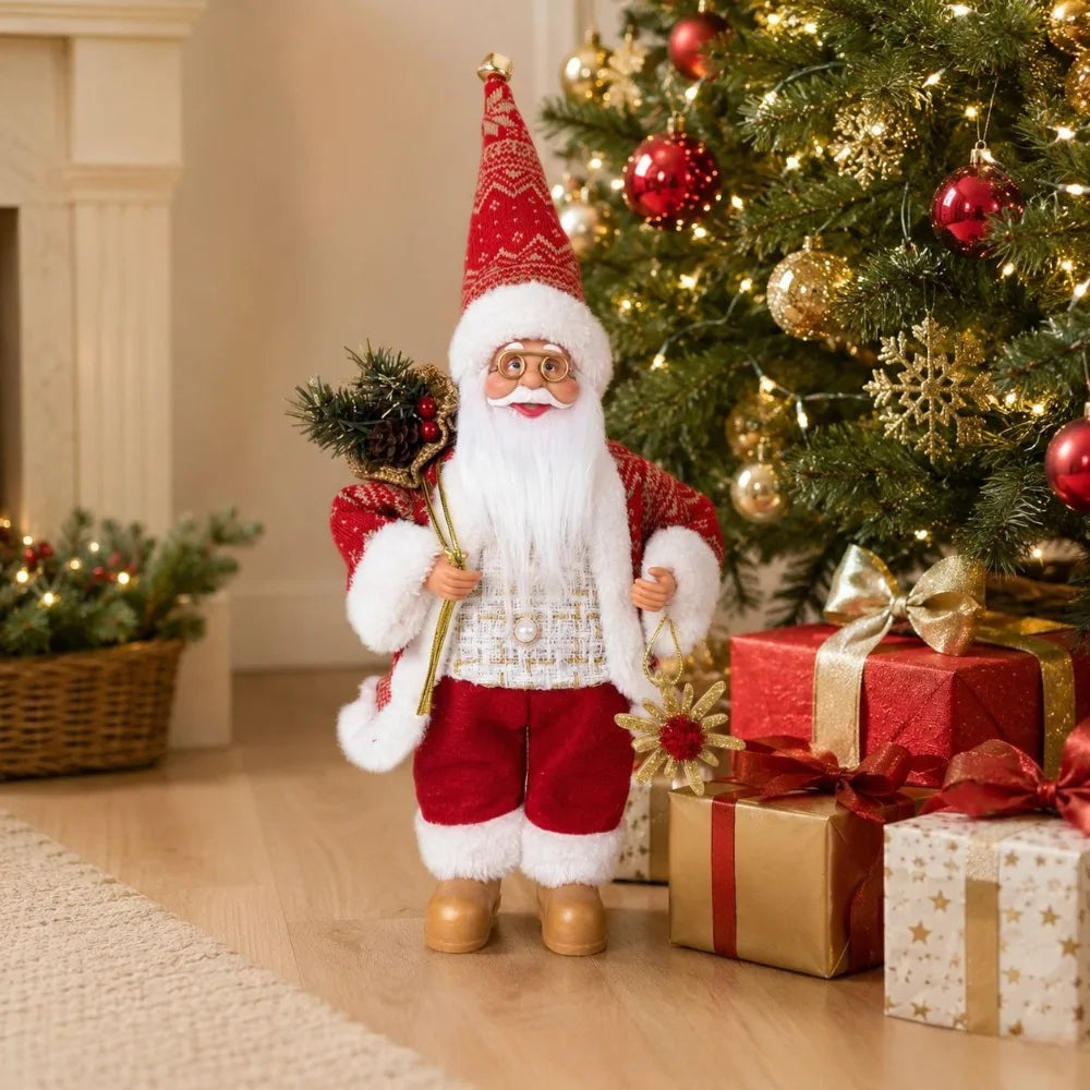 Presença Mágica: Estatueta Papai Noel Premium (40cm)