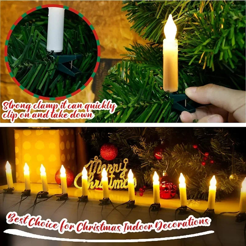 Magia Tradicional: Velas Decorativas em LED com Clipe