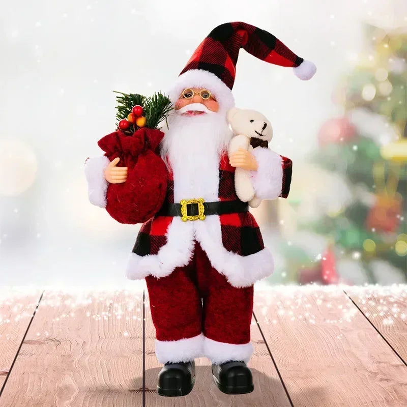 Boneco de Natal Artesanal para Mesa, Rack e Árvore 41cm