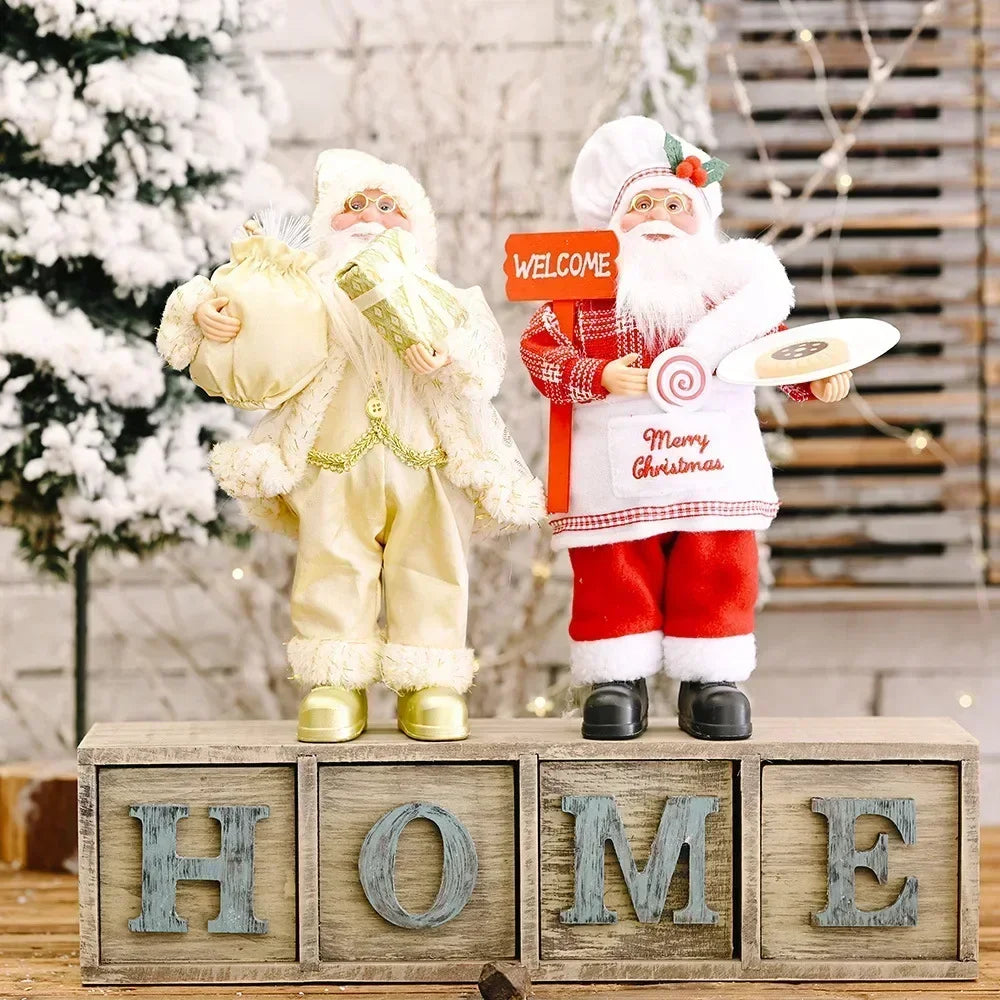Boneco de Natal Artesanal para Mesa, Rack e Árvore 41cm
