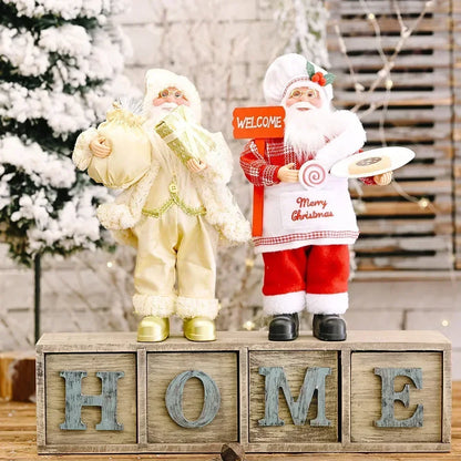 Boneco de Natal Artesanal para Mesa, Rack e Árvore 41cm