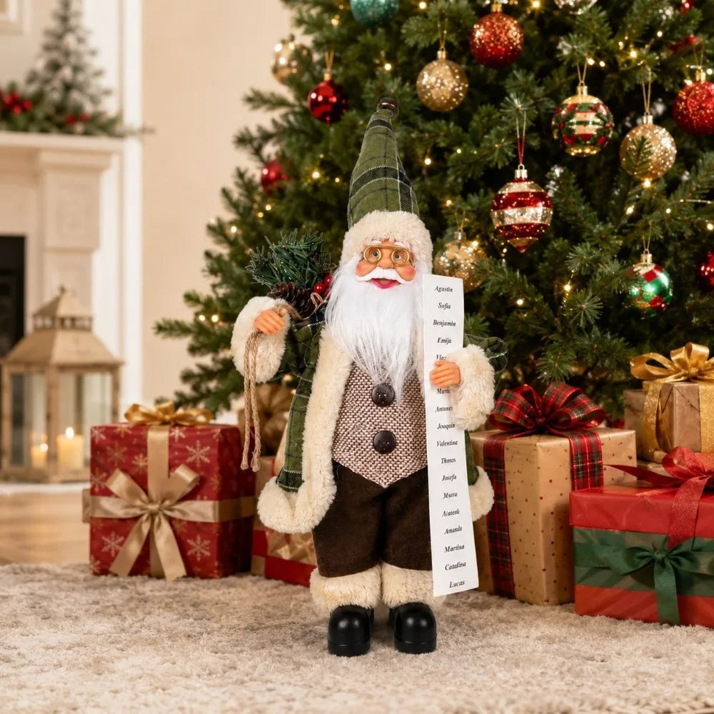 Presença Mágica: Estatueta Papai Noel Premium (40cm)
