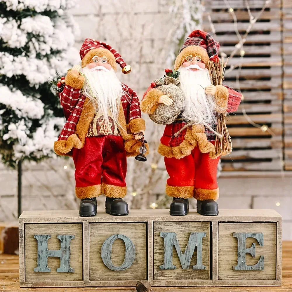 Boneco de Natal Artesanal para Mesa, Rack e Árvore 41cm