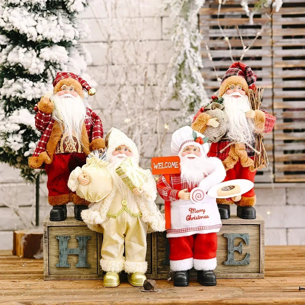 Boneco de Natal Artesanal para Mesa, Rack e Árvore 41cm