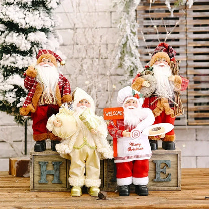 Boneco de Natal Artesanal para Mesa, Rack e Árvore 41cm