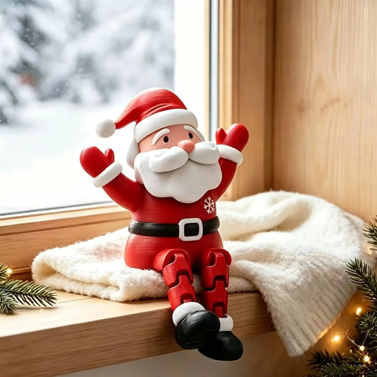 Enfeite Decorativo Papai Noel de Borda - Coleção Mini Encanto